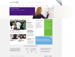 Screenshot of Common Purpose website