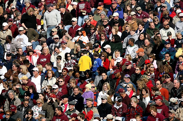 Crowd scene, maybe football match or similar