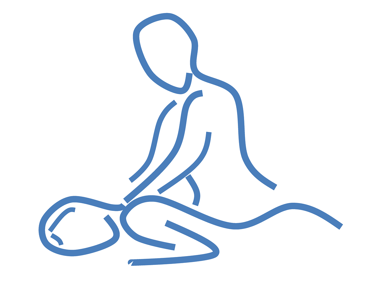 outline image of massage