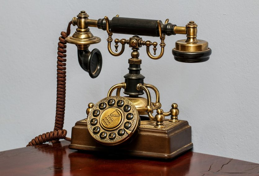 old fashioned telephone