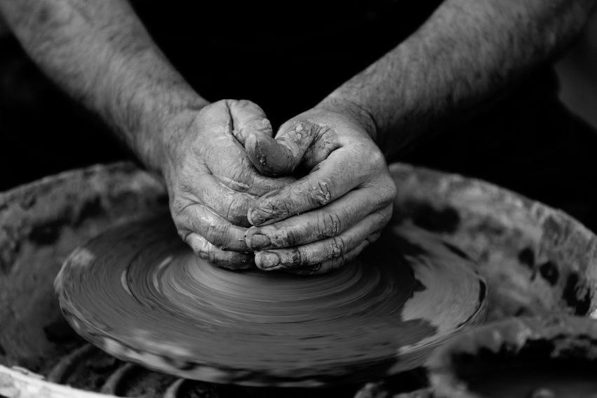 Potters wheel - artist at work